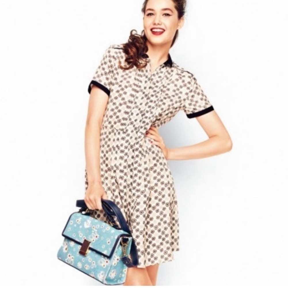 JASON WU X Target Wheel Print Shirt Retro Midi Dress M Whimsigoth Academia
